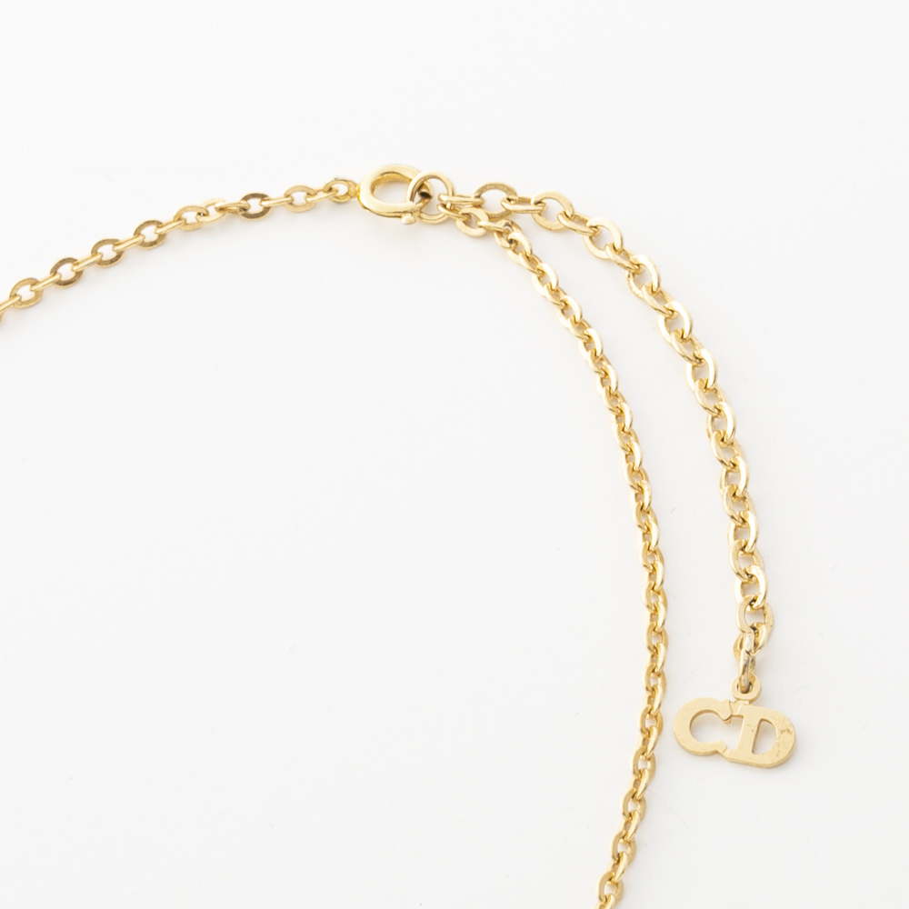 【ヴィンテージ・中古】ディオール DIOR オーバルロゴネックレス【FITHOUSE ONLINE SHOP】