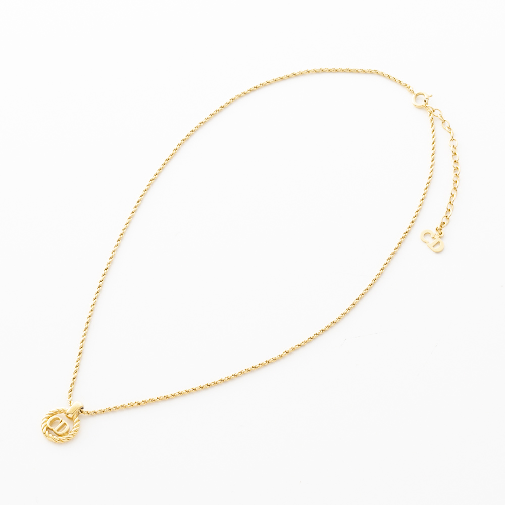 【ヴィンテージ・中古】ディオール DIOR CDロゴリースネックレス【FITHOUSE ONLINE SHOP】