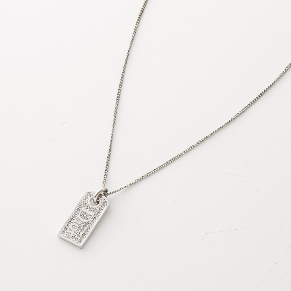 【ヴィンテージ・中古】ディオール DIOR ラインストーンプレートネックレス【FITHOUSE ONLINE SHOP】