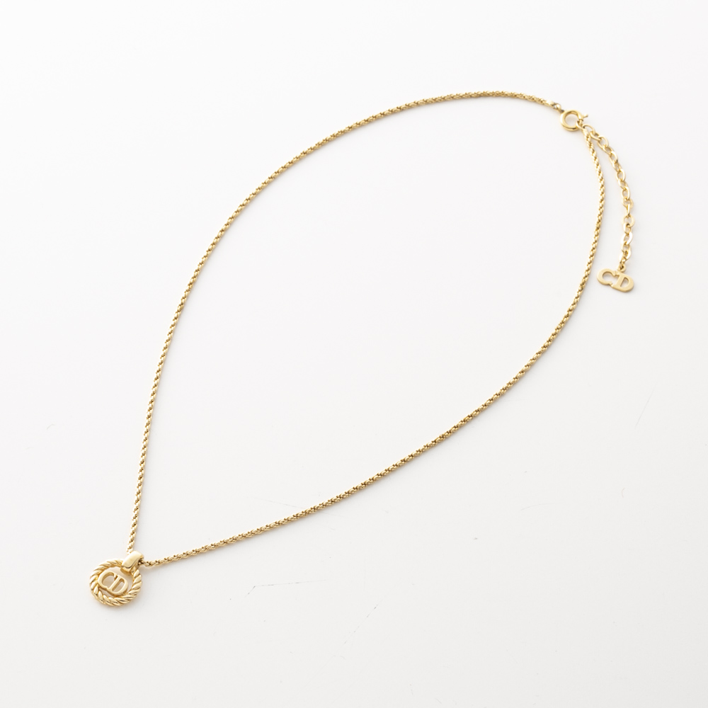 【ヴィンテージ・中古】ディオール DIOR CDロゴリースネックレス【FITHOUSE ONLINE SHOP】