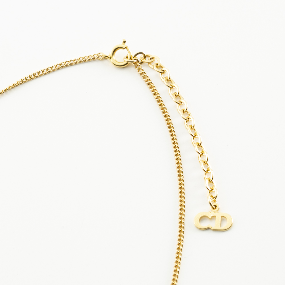 【ヴィンテージ・中古】ディオール DIOR オーバルCDロゴネックレス【FITHOUSE ONLINE SHOP】