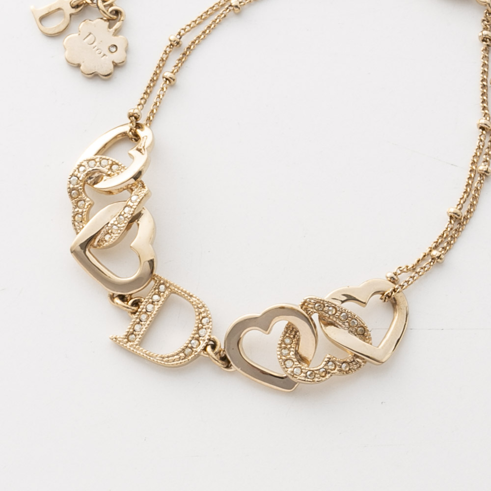 【ヴィンテージ・中古】ディオール DIOR ハートDブレスレット【FITHOUSE ONLINE SHOP】
