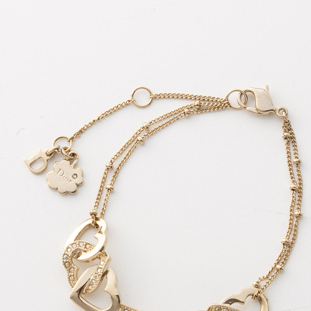 【ヴィンテージ・中古】ディオール DIOR ハートDブレスレット【FITHOUSE ONLINE SHOP】