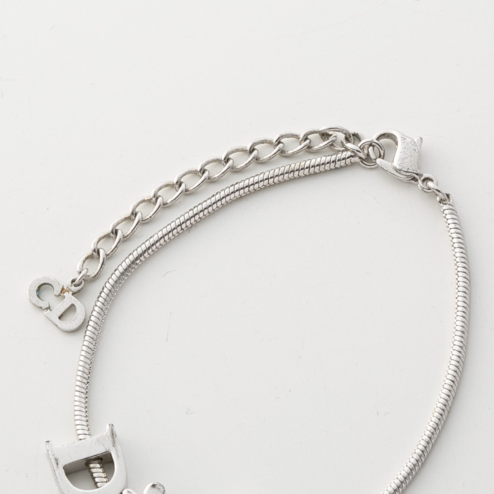 【ヴィンテージ・中古】ディオール DIOR ロゴブロックブレスレット【FITHOUSE ONLINE SHOP】