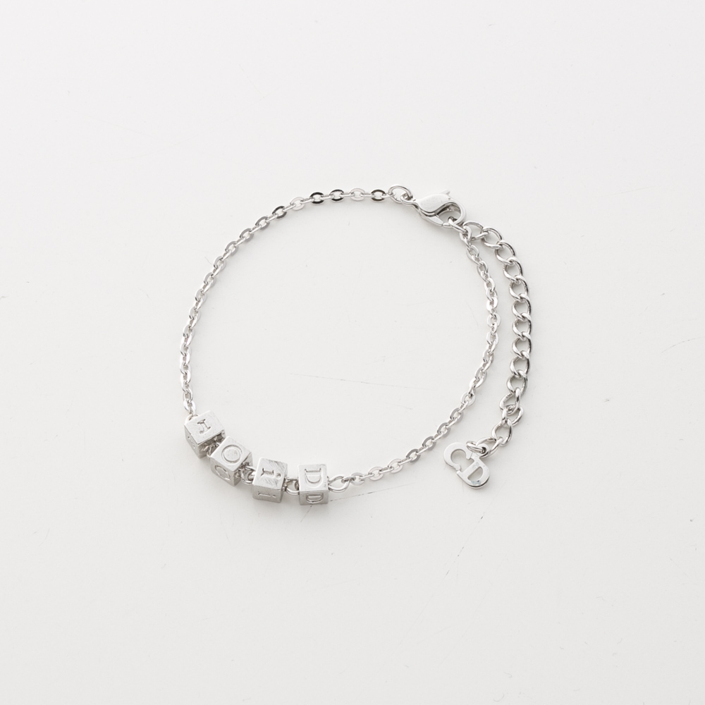 【ヴィンテージ・中古】ディオール DIOR キューブロゴブレスレット【FITHOUSE ONLINE SHOP】
