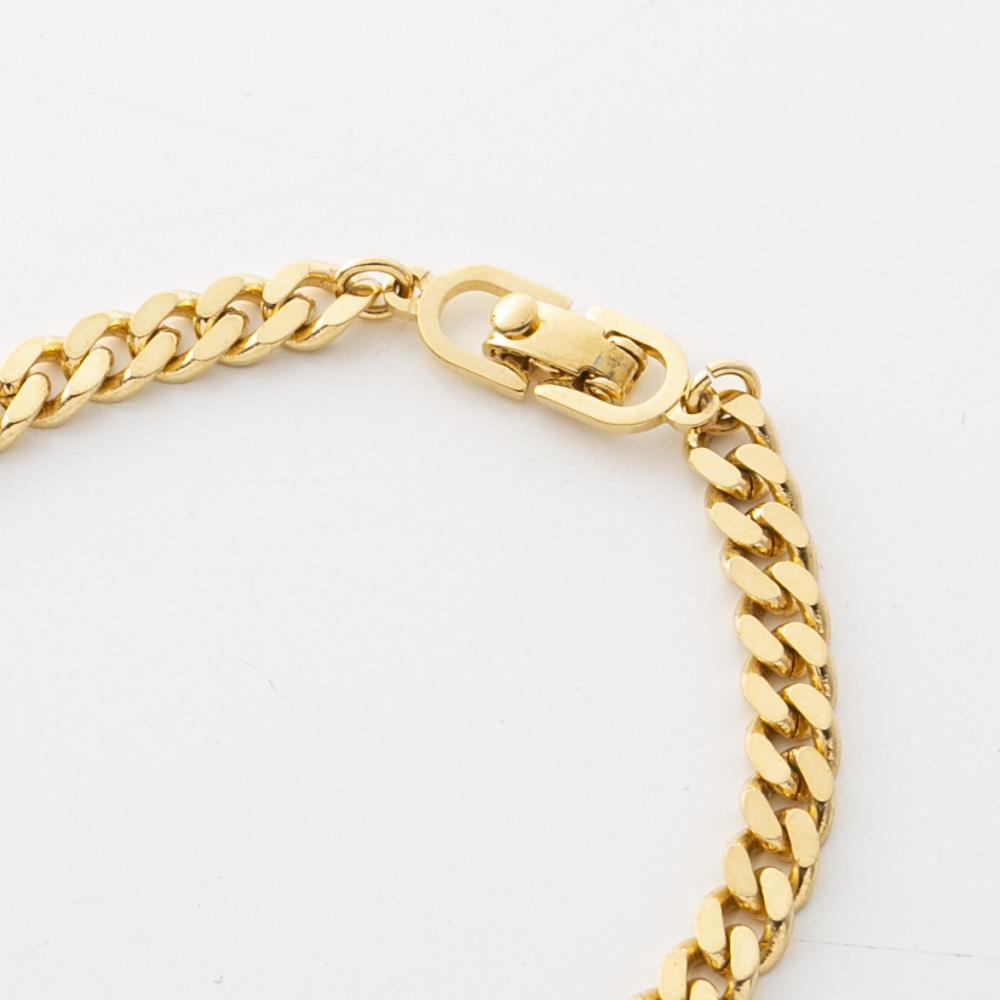 【ヴィンテージ・中古】ディオール DIOR CDストーン太チェーンブレスレット【FITHOUSE ONLINE SHOP】