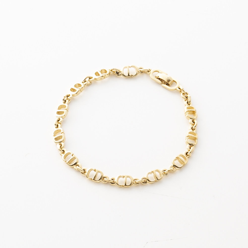 【ヴィンテージ・中古】ディオール DIOR CDロゴチェーンブレスレット【FITHOUSE ONLINE SHOP】