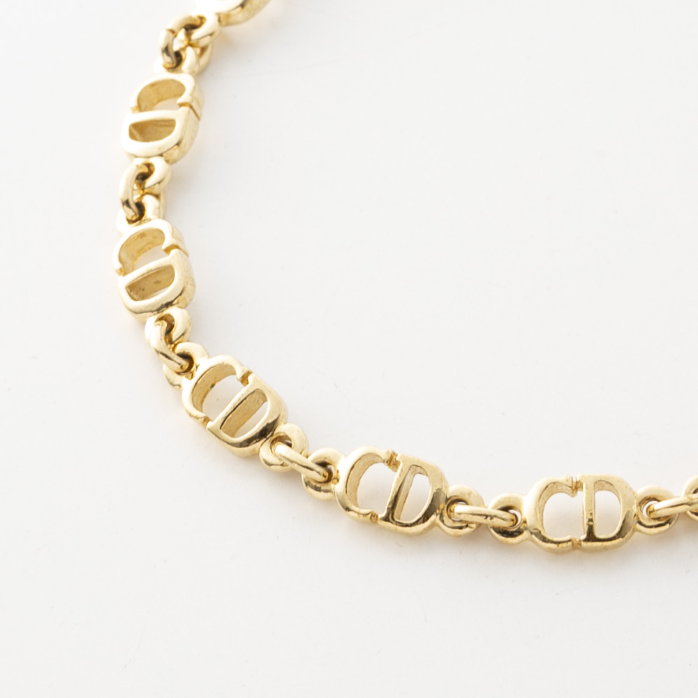 【ヴィンテージ・中古】ディオール DIOR CDロゴチェーンブレスレット【FITHOUSE ONLINE SHOP】