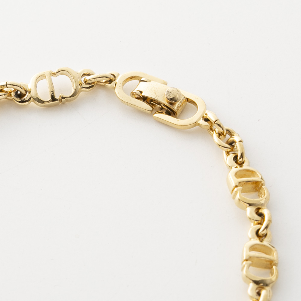 【ヴィンテージ・中古】ディオール DIOR CDロゴチェーンブレスレット【FITHOUSE ONLINE SHOP】