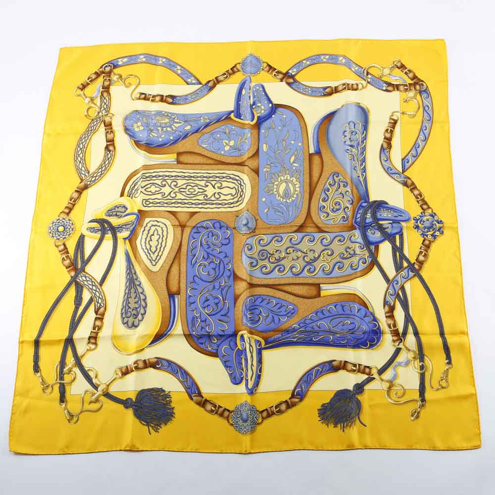 ベストセラー小物ヴィンテージ・中古】エルメス HERMES カレ90 シルクスカーフ Festival