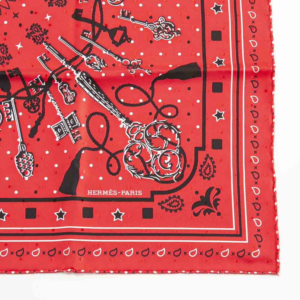 【ヴィンテージ・中古】エルメス HERMES カレ55 シルクスカーフ 鍵柄【FITHOUSE ONLINE SHOP】