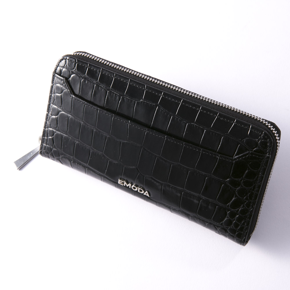 エモダ EMODA 長財布 クロコ型牛革ラウンドウォレット EM-9793【FITHOUSE ONLINE SHOP】