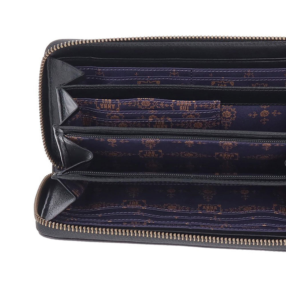 アナスイ ANNA SUI ヴィンテージボタン ラウンド長財布 317450