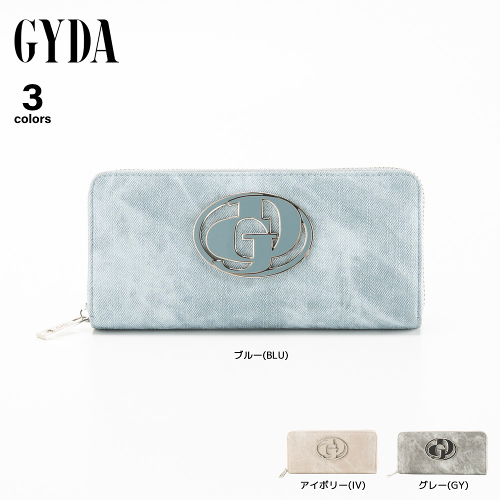 ジェイダ GYDA  ラウンドファスナー長財布 ビッグロゴメタル GY-W421【FITHOUSE ONLINE SHOP】