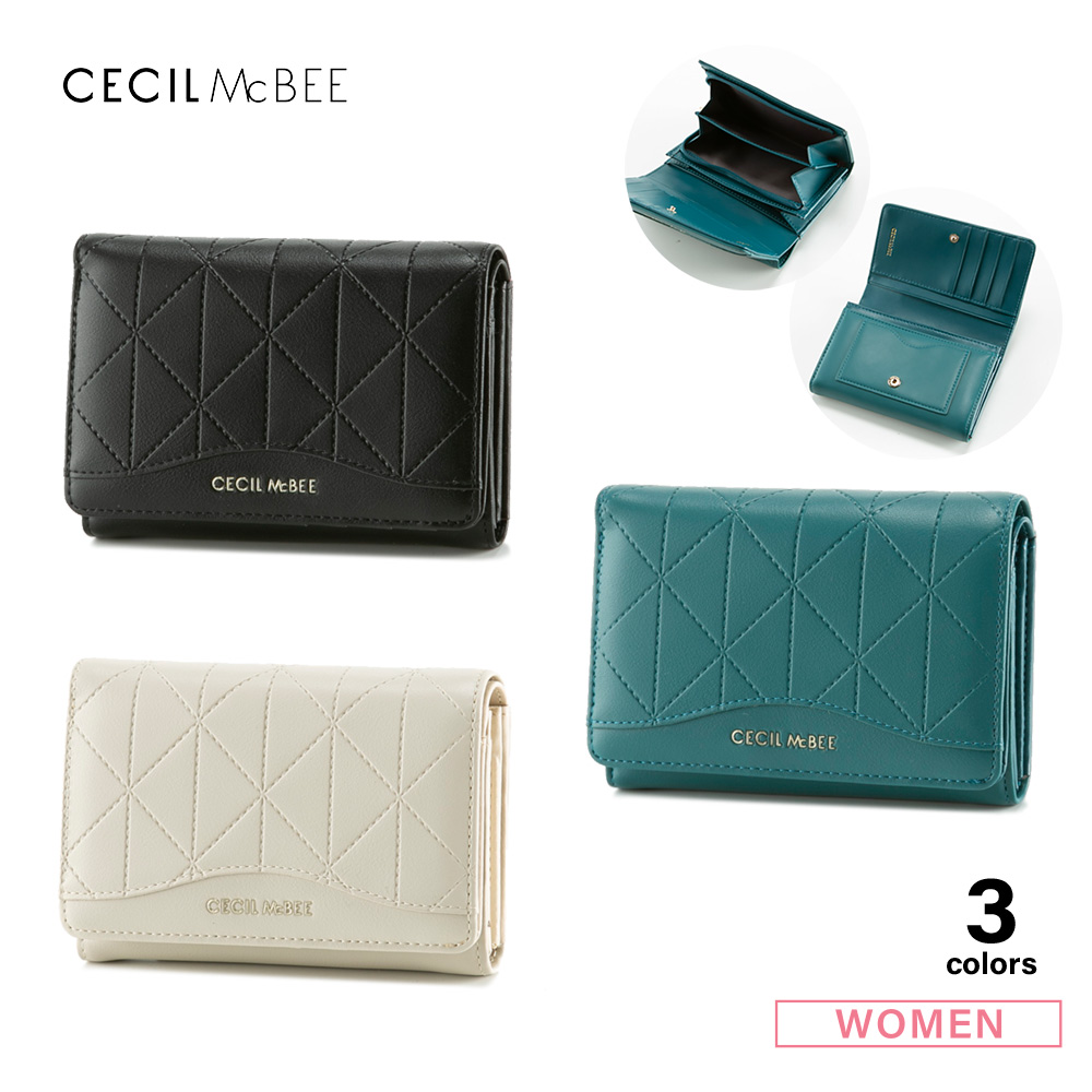 セシルマクビー CECIL McBEE 折財布 シャモン 6200013【FITHOUSE ONLINE SHOP】