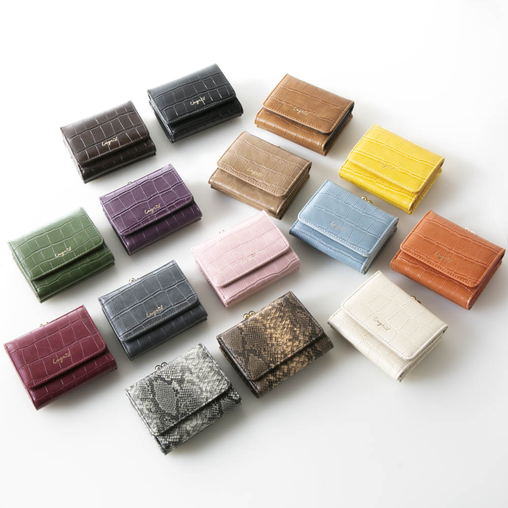 アングリッド Unglid 折財布 マッドクロガマ口WALLET UNG-50550 ...