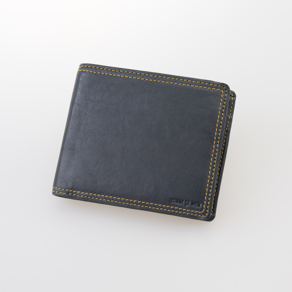 コムサメン COMME CA MEN 折財布 ラミ WCM6743O 86 43A ネイビー【FITHOUSE ONLINE SHOP】