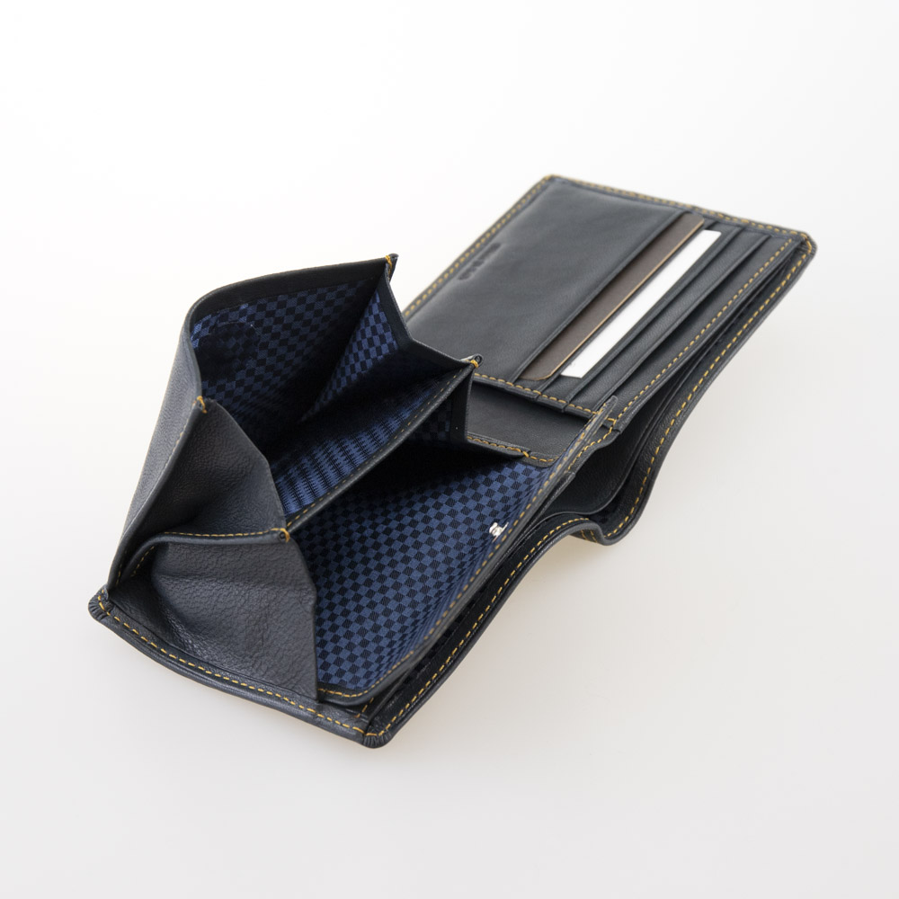 コムサメン COMME CA MEN 折財布 ラミ WCM6743O 86 43A ネイビー【FITHOUSE ONLINE SHOP】