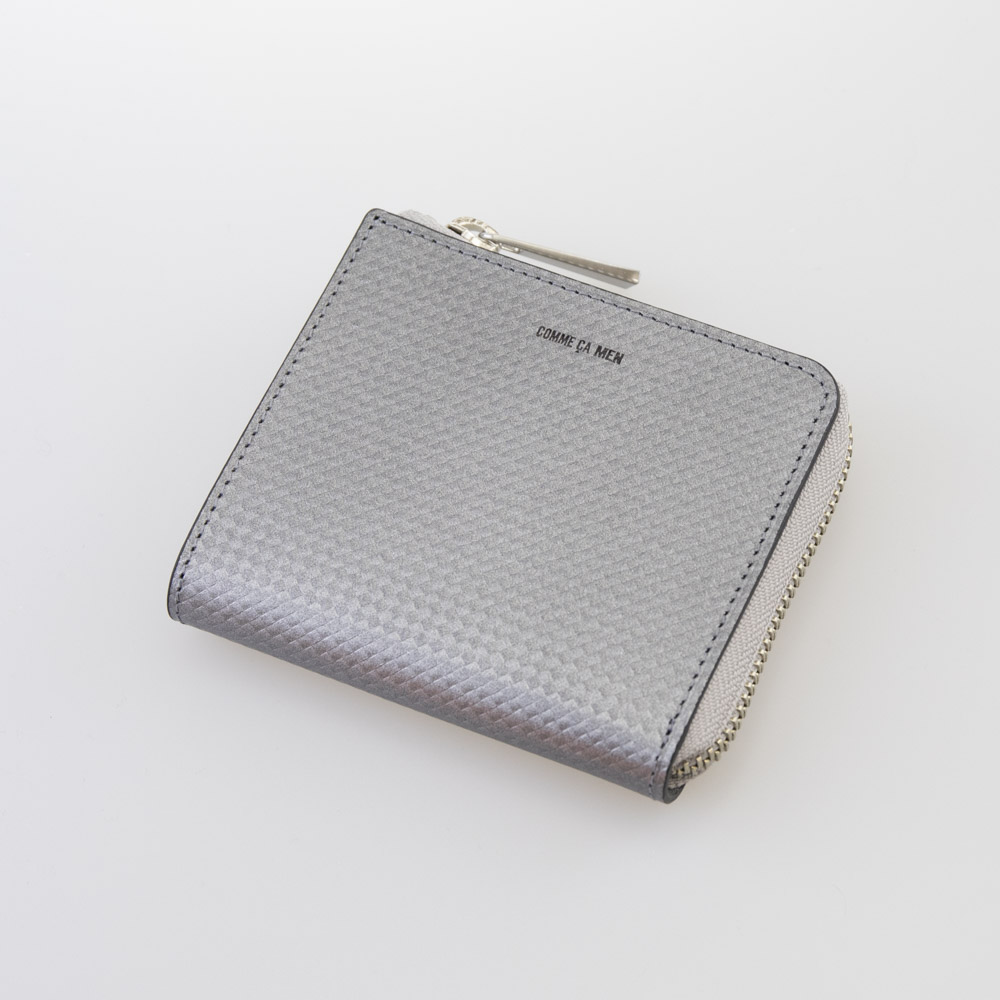 コムサメン COMME CA MEN 折財布 ブロック WCM6835 00 O 81 シルバー【FITHOUSE ONLINE SHOP】