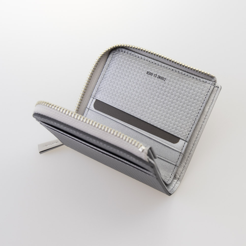 コムサメン COMME CA MEN 折財布 ブロック WCM6835 00 O 81 シルバー【FITHOUSE ONLINE SHOP】