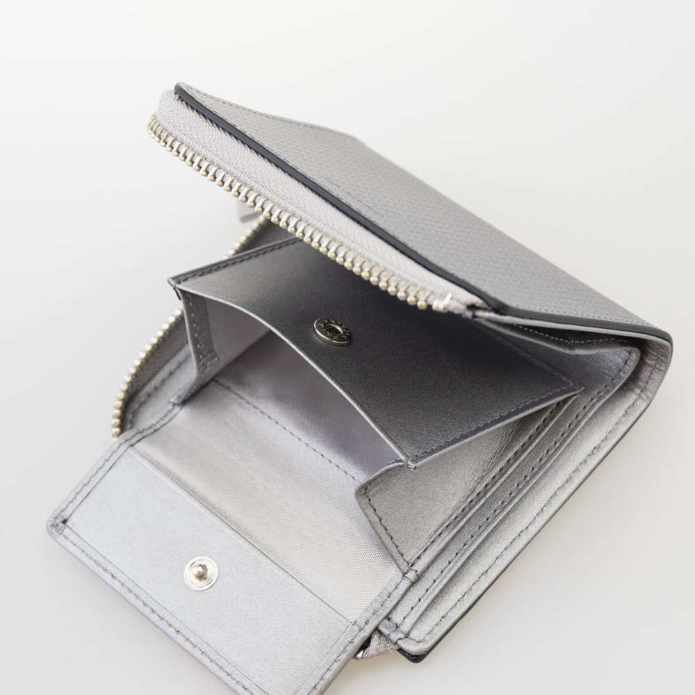 コムサメン COMME CA MEN 折財布 ブロック WCM6835 00 O 81 シルバー【FITHOUSE ONLINE SHOP】