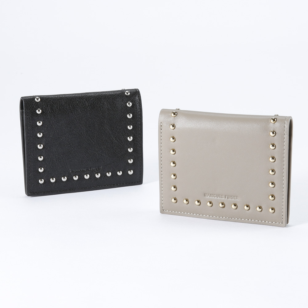 マニキュアフィンガー MANICURE FINGER 折財布 スタッズ Kb495【FITHOUSE ONLINE SHOP】
