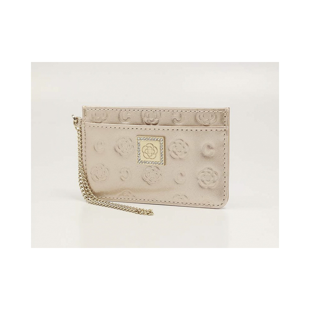 クレイサス【CLATHAS】パスケース　ベティーパールエナメル　182265 43 P　レディース　ベージュ／ホワイト【FITHOUSE ONLINE SHOP】