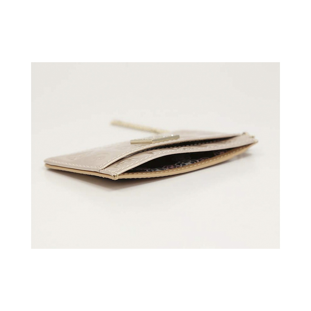 クレイサス【CLATHAS】パスケース　ベティーパールエナメル　182265 43 P　レディース　ベージュ／ホワイト【FITHOUSE ONLINE SHOP】