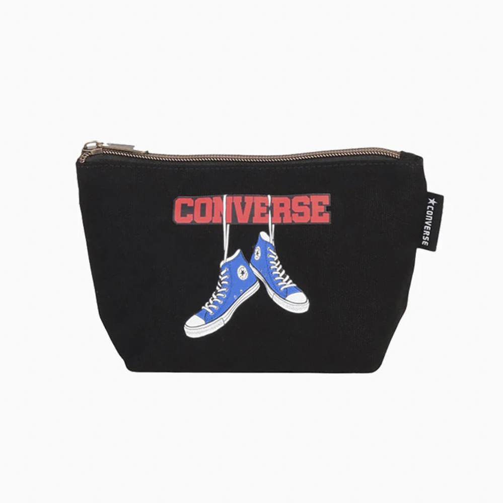 コンバース CONVERSE ポーチ CV CANVAS HANGING SHOES LOGO PRINT POUCH 70075000【FITHOUSE ONLINE SHOP】