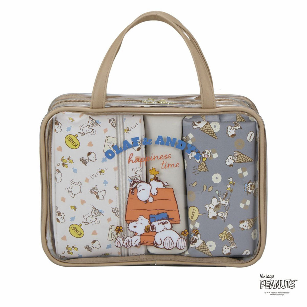 シフレ siffler ポーチ PEANUTS スヌーピー トラベルポーチ セット 7122【FITHOUSE ONLINE SHOP】