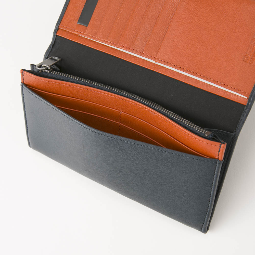 DIESEL ディーゼル  FRESH S/24 A DAY長財布 X05660P1752/H6842 ネイビーブルー【FITHOUSE ONLINE SHOP】