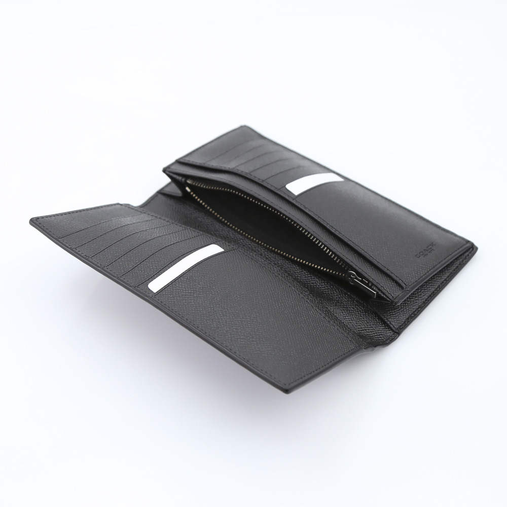 COACH OUTLET コーチアウトレット クロスグレイン長財布 F59109/BLK ブラック【FITHOUSE ONLINE SHOP】