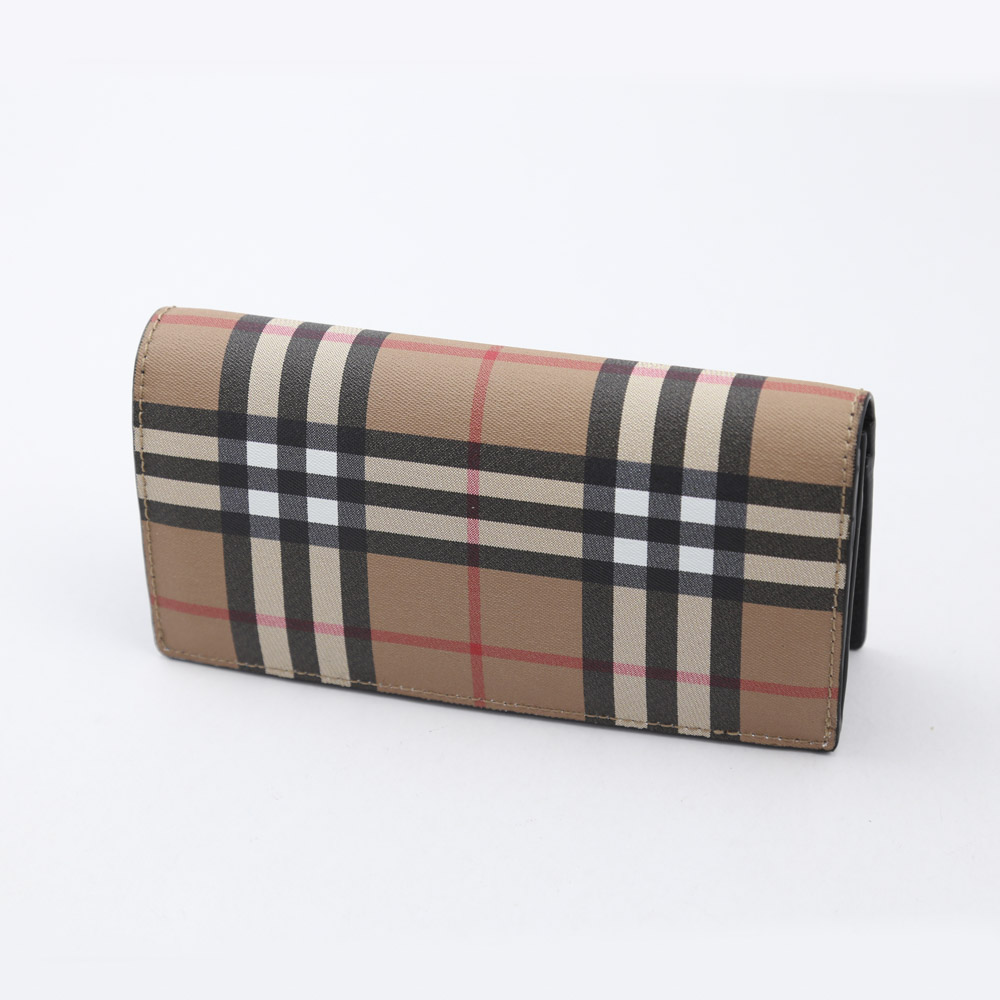 バーバリー BURBERRY 長財布 ヴィンテージチェック長財布F 4074704 BLK ブラウン／コンビ【FITHOUSE ONLINE SHOP】