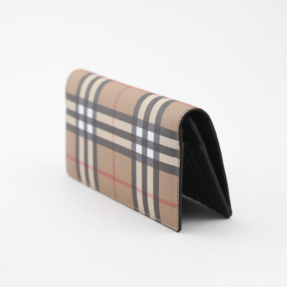 バーバリー BURBERRY 長財布 ヴィンテージチェック長財布F 4074704 BLK ブラウン／コンビ【FITHOUSE ONLINE SHOP】