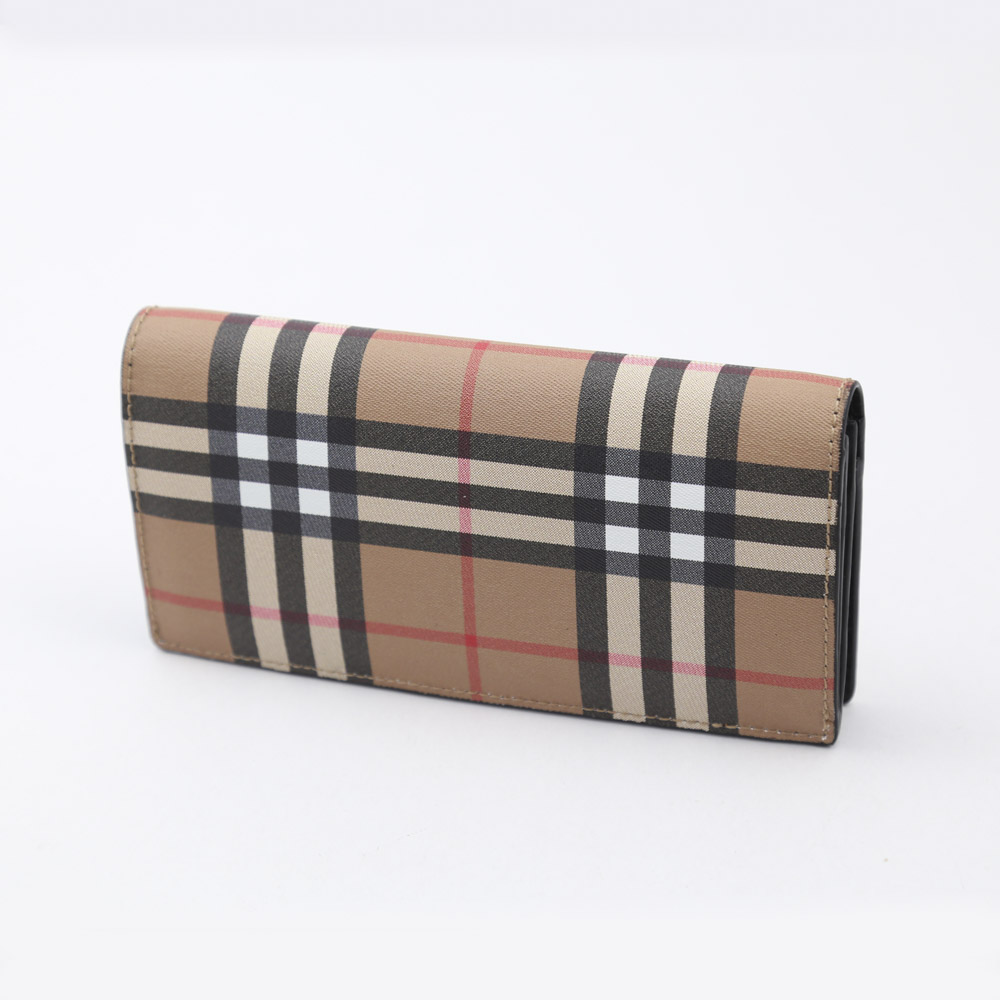 バーバリー BURBERRY 長財布 ヴィンテージチェック長財布F 4074704 BLK ブラウン／コンビ【FITHOUSE ONLINE SHOP】