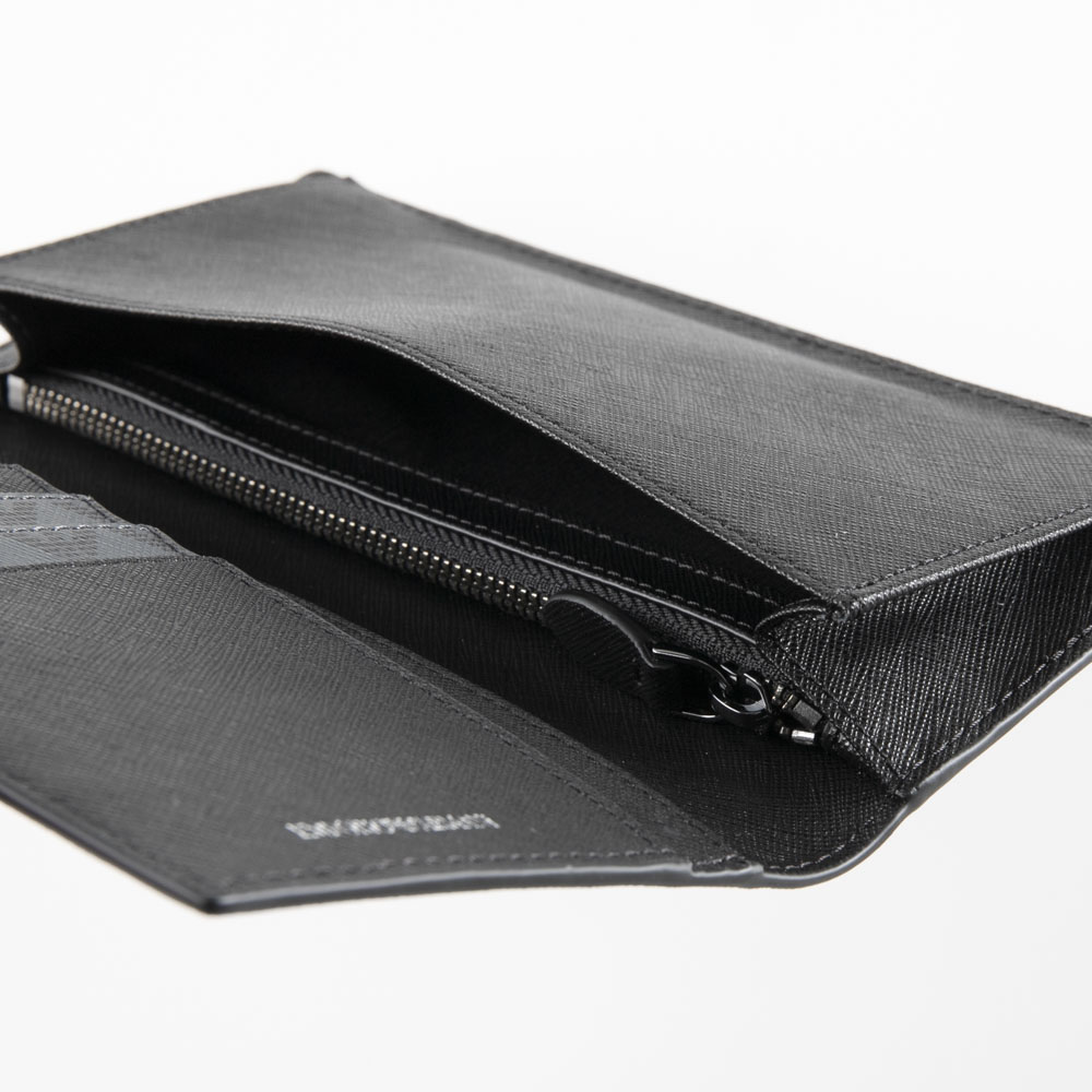 【10％OFFクーポン対象商品】エンポリオアルマーニ EMPORIO ARMANI 長財布 レザー&PVCオールオーバーロゴ長F Y4R060YG91J【FITHOUSE ONLINE SHOP】