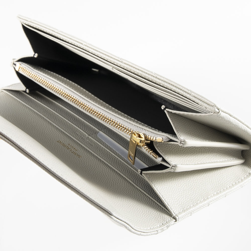 サンローラン Saint Laurent 長財布 ﾓﾉｸﾞﾗﾑYSLﾏﾃﾗｯｾ長FｶﾑｾGD 