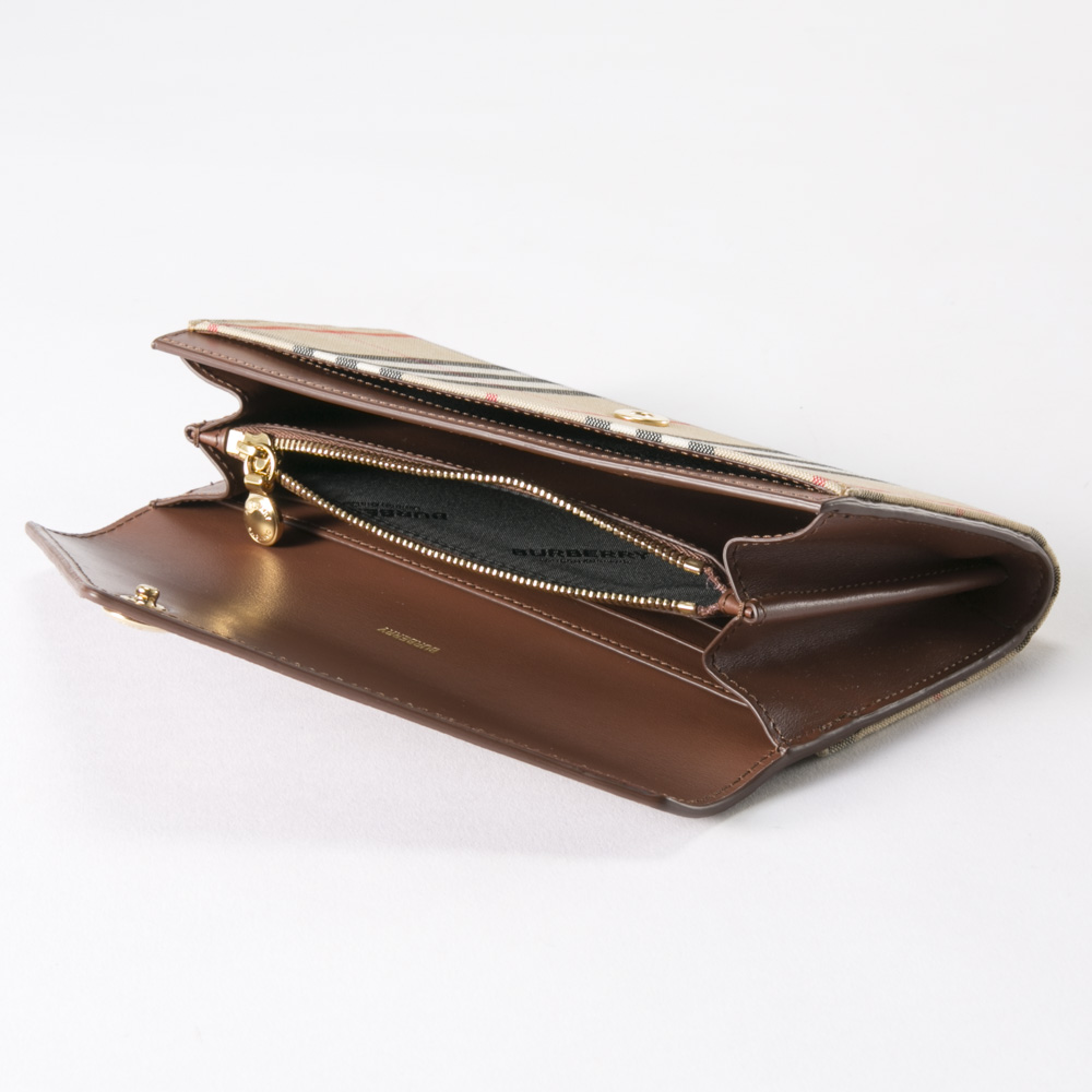 バーバリー BURBERRY 長財布 ヴィンテージチェック&レザー長F 8026112