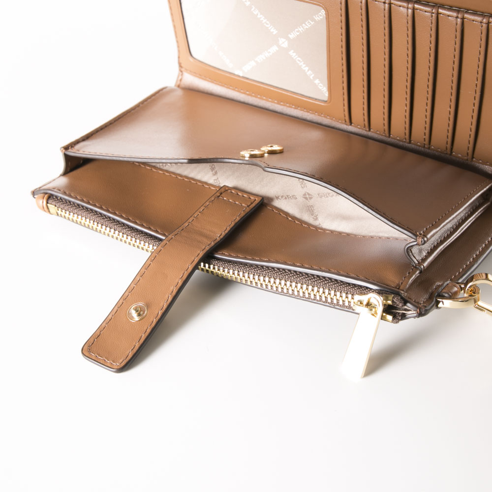 マイケルコース MICHAEL KORS PVCシグネチャー携帯ケース2ファスナー大型財布 35F8GTVW0B/O【FITHOUSE ONLINE SHOP】