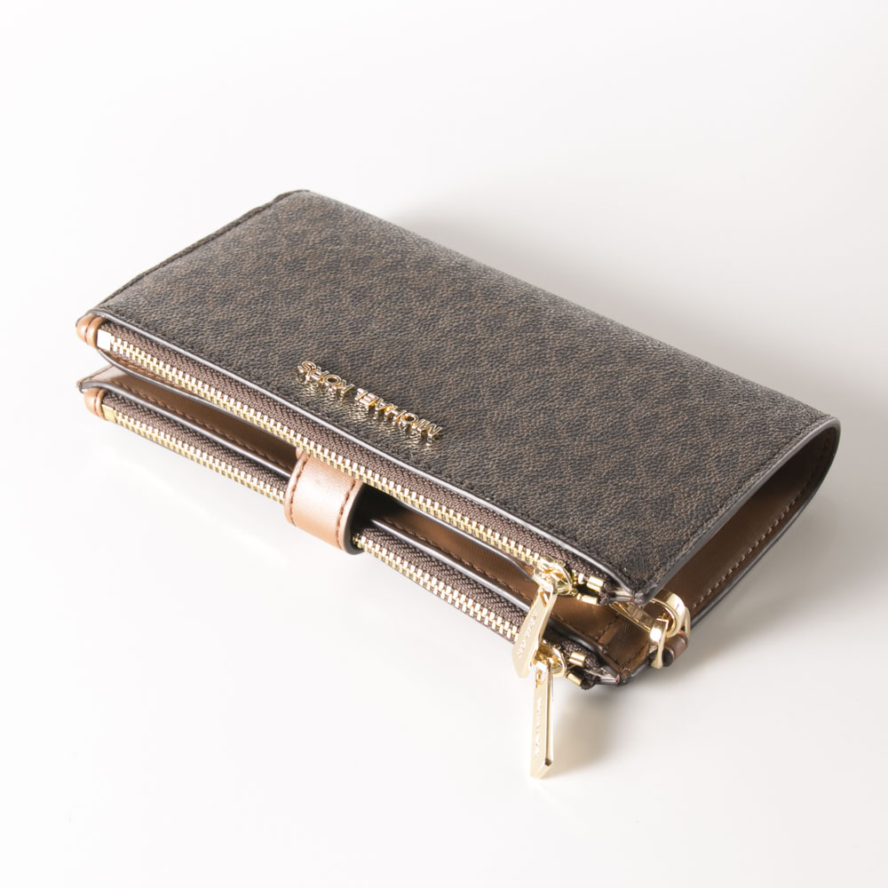 マイケルコース MICHAEL KORS PVCシグネチャー携帯ケース2ファスナー大型財布 35F8GTVW0B/O【FITHOUSE ONLINE SHOP】