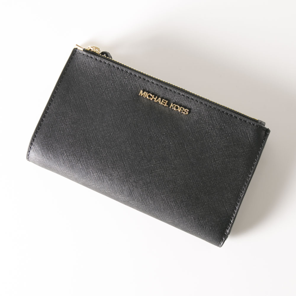 マイケルコース MICHAEL KORS レザー携帯ケース2ファスナー大型財布