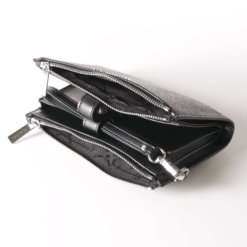 マイケルコース MICHAEL KORS PVCシグネチャー携帯ケース2ファスナー大型財布 35F8STVW0B/O【FITHOUSE ONLINE SHOP】