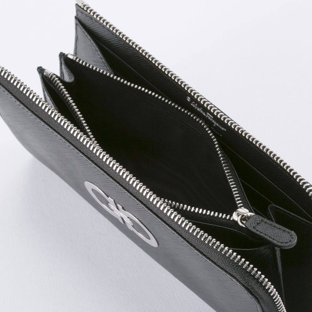 salvatoreferragamo フェラガモ ガンチーニL字ファスナー長 B950-568989/NERO ブラック【FITHOUSE ONLINE SHOP】