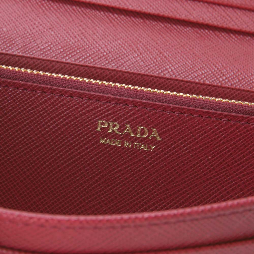 プラダ PRADA 長財布 SAF.METAL ORO長F+パス/FUOCO 1MH132-QWA【FITHOUSE ONLINE SHOP】