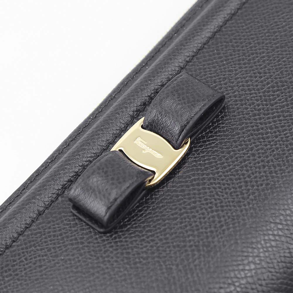 salvatoreferragamo フェラガモ VARAリボンFRENCH L字F長 C907-0673728/NERO ブラック【FITHOUSE ONLINE SHOP】