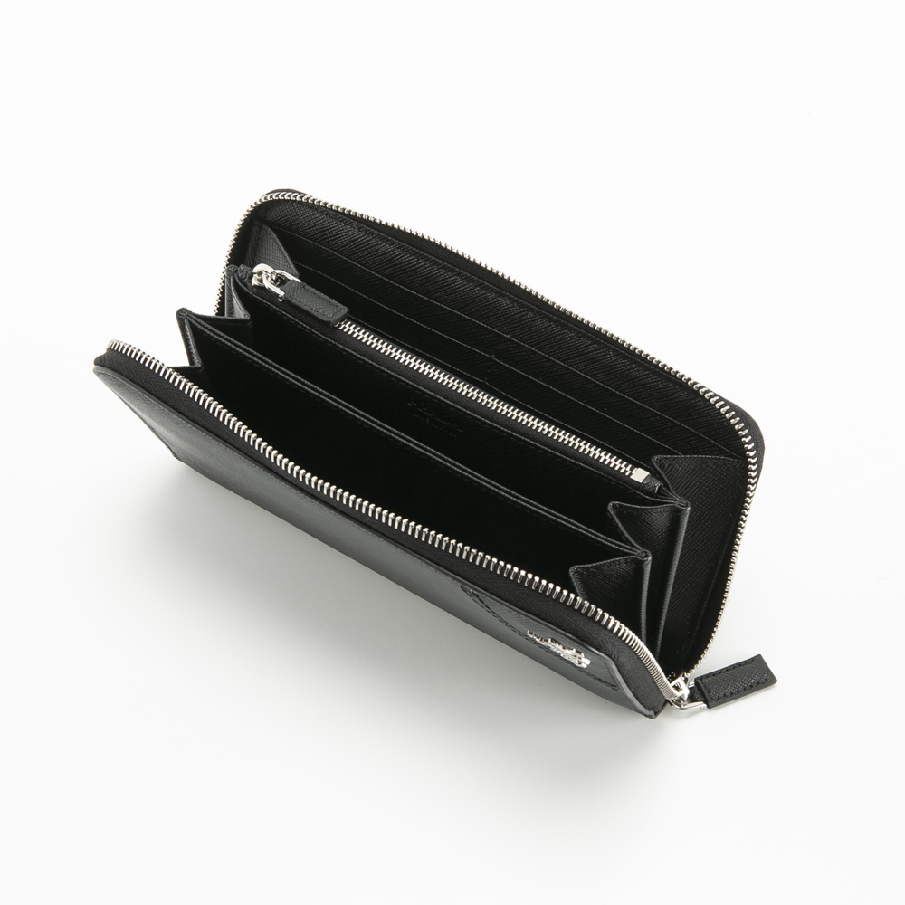 プラダ PRADA ラウンド長財布 SAF.METALメンズラウンド長/NERO 2ML317-QME【FITHOUSE ONLINE SHOP】