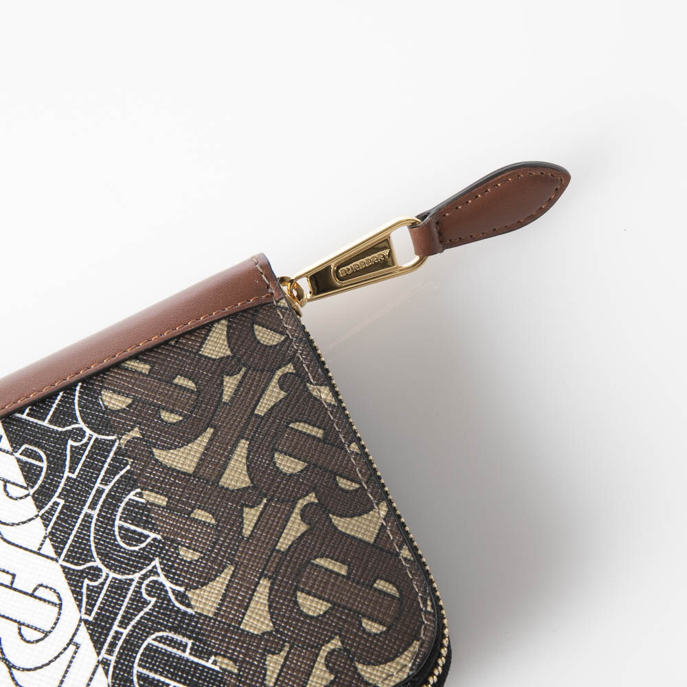 バーバリー BURBERRY ラウンド長財布 モノグラムプリントキャンバス バーバリー BURBERRY ラウンド長財布 モノグラムプリントキャンバス