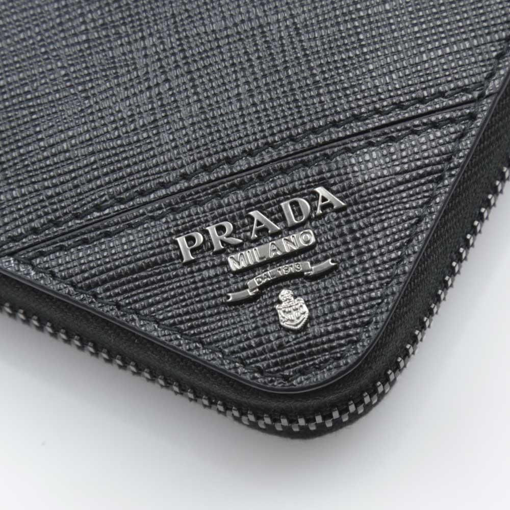 プラダ PRADA SAFFIANO METAL メンズラウンド長財布 2ML317 QME