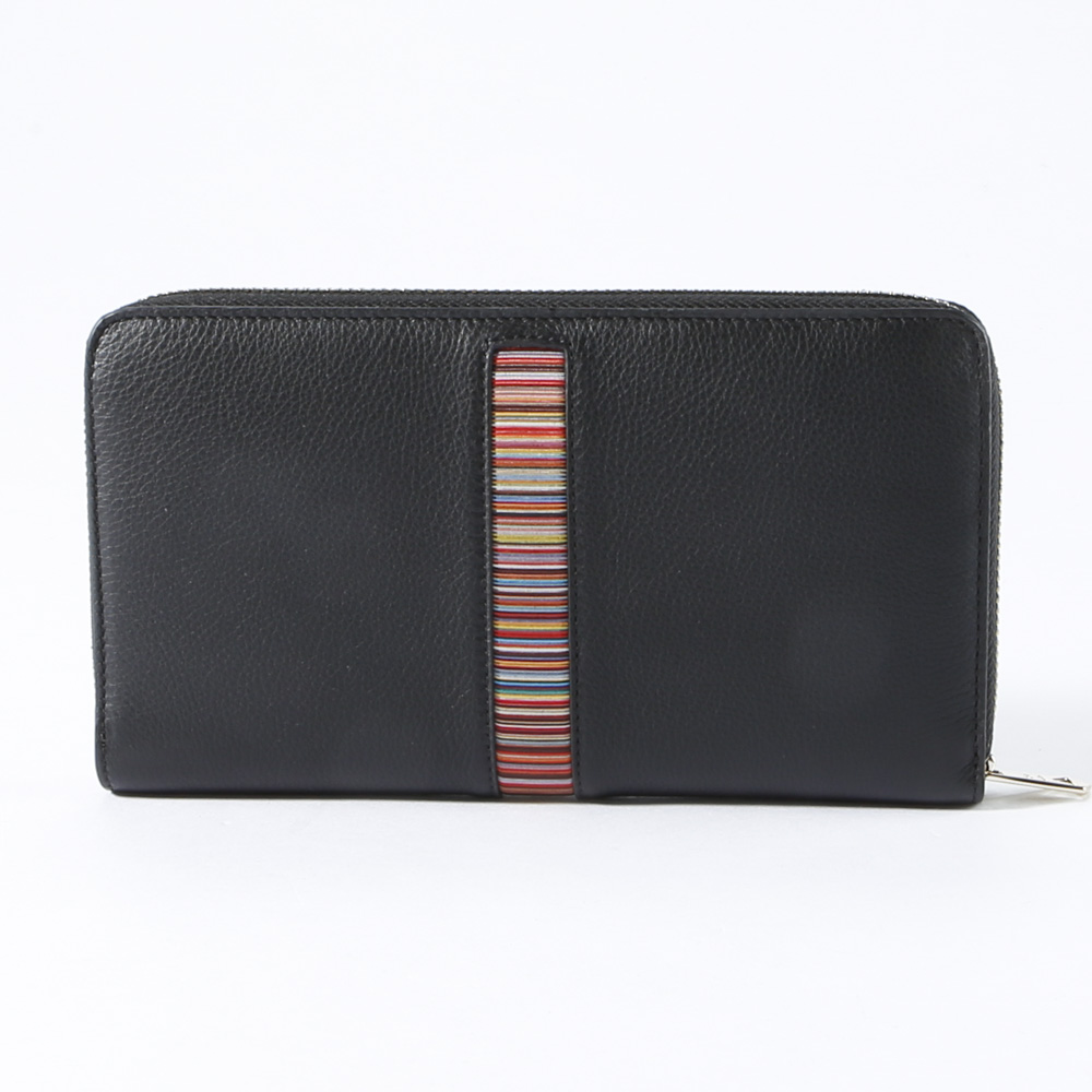 ポールスミス Paul Smith 長財布 センターストライプ ラウンド長財布 