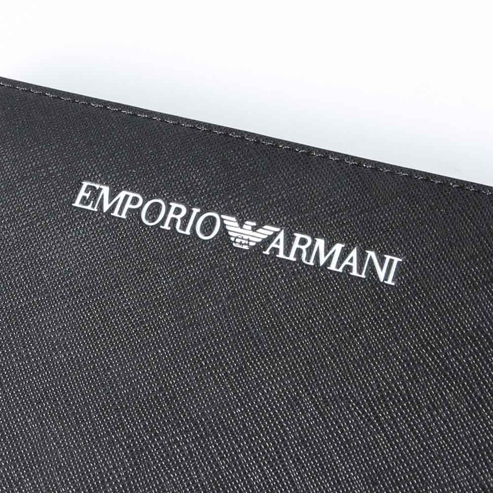 【10％OFFクーポン対象商品】エンポリオアルマーニ EMPORIO ARMANI 長財布 ロゴプリント レザー ラウンド YEME49Y020V【FITHOUSE ONLINE SHOP】